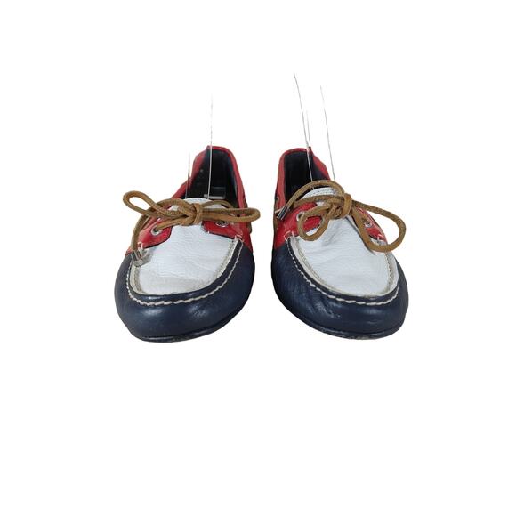 Sperry Red and Blue Women's flats/moccasin - Picture 2 of 9